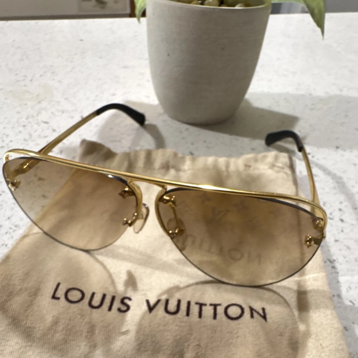 Louis Vuitton Aviator Sunglasses for Women for sale | eBay