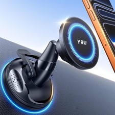 True Upgraded Military Grade Phone Holder for Car Mount 360 Rotating Vacuum