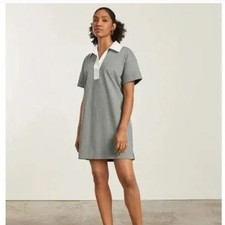 NWT EVERLANE Organic Cotton Short Sleeve Polo T-Shirt Mini Dress Size XS