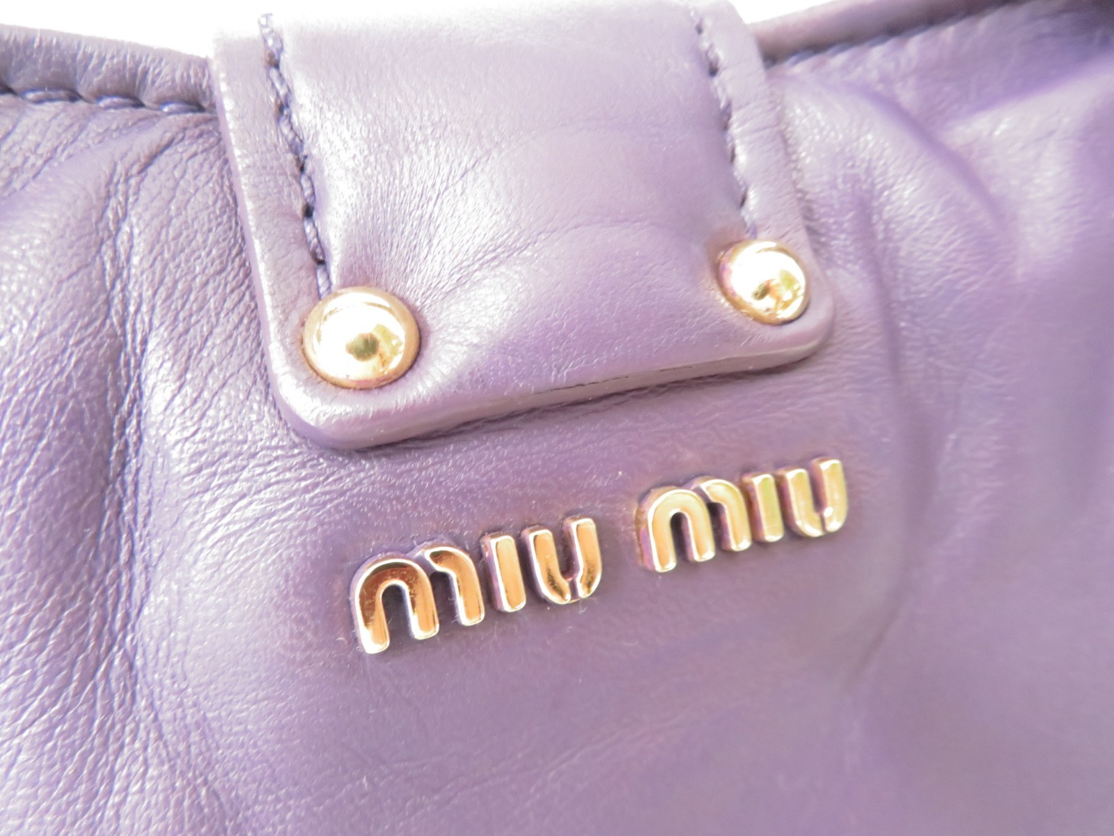 Authentic MIU MIU Leather  Hand Bag T#52467 — image 16