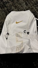 Nike Varsity Elite Basketball Backpack 30L Laptop Compartment White/Black/Gold