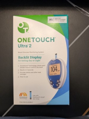 OneTouch Ultra2 Blood Glucose Monitoring System NIB Exp.11-30-2028