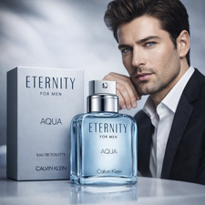 Eternity Aqua by Calvin Klein for Men Eau de Toilette Spray 3.4 oz