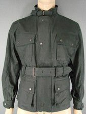 NEW WITH TAGS ROYAL PADDOCK BELTED BLACK WAXED PURE COTTON JACKETS-S/M/L/XL/XXL