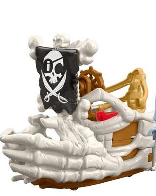 Imaginext Piratenschiff Billy Bones Skelettboot 2015 nicht mehr produziert Fisher Price Spielzeug