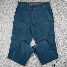 Brooks Brothers Clark Corduroy Pants Men's Size 33/30 Blue Preppy Golf Chino
