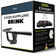 Starre Anhängerkupplung für CITROEN C4 Grand Picasso 06- I Typ UA Brink NEU