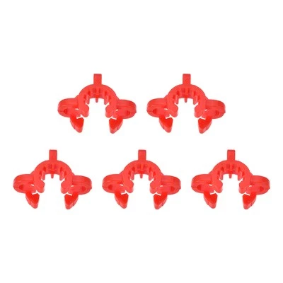 5 x Lab Joint Clips Kunststoffklemmen für 10/18 oder 10/30 Labor Anschluss Rot - Bild 1 von 4