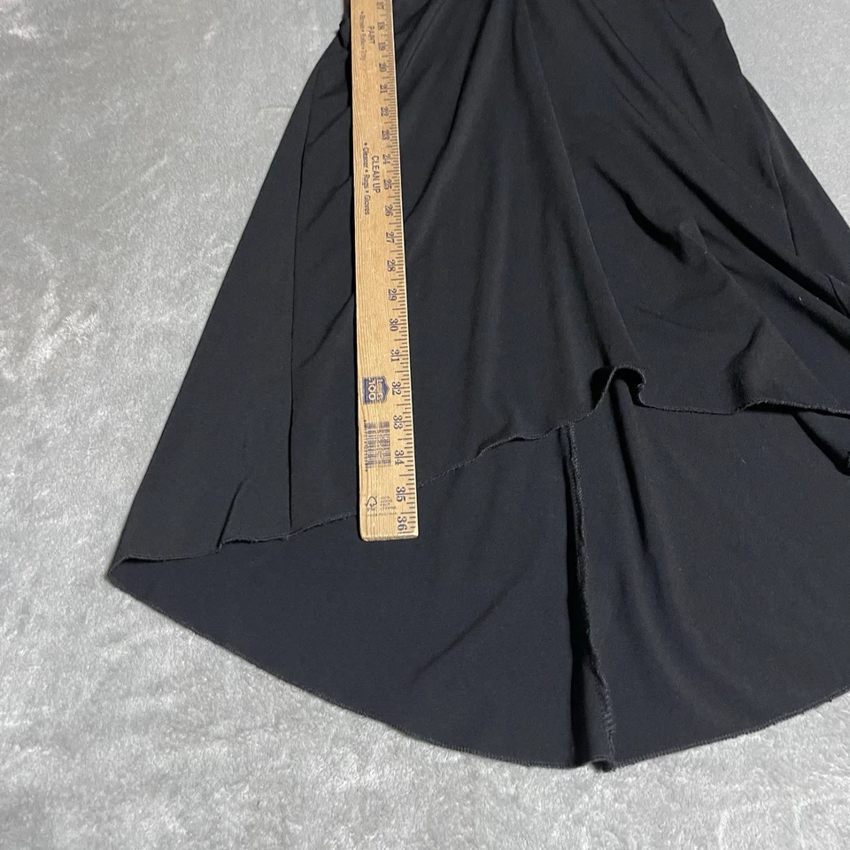 Vestido vintage Y2K XOXO para mujer pequeño negro funda midi profundo cuello en V caprichoso Foto 2 de 4