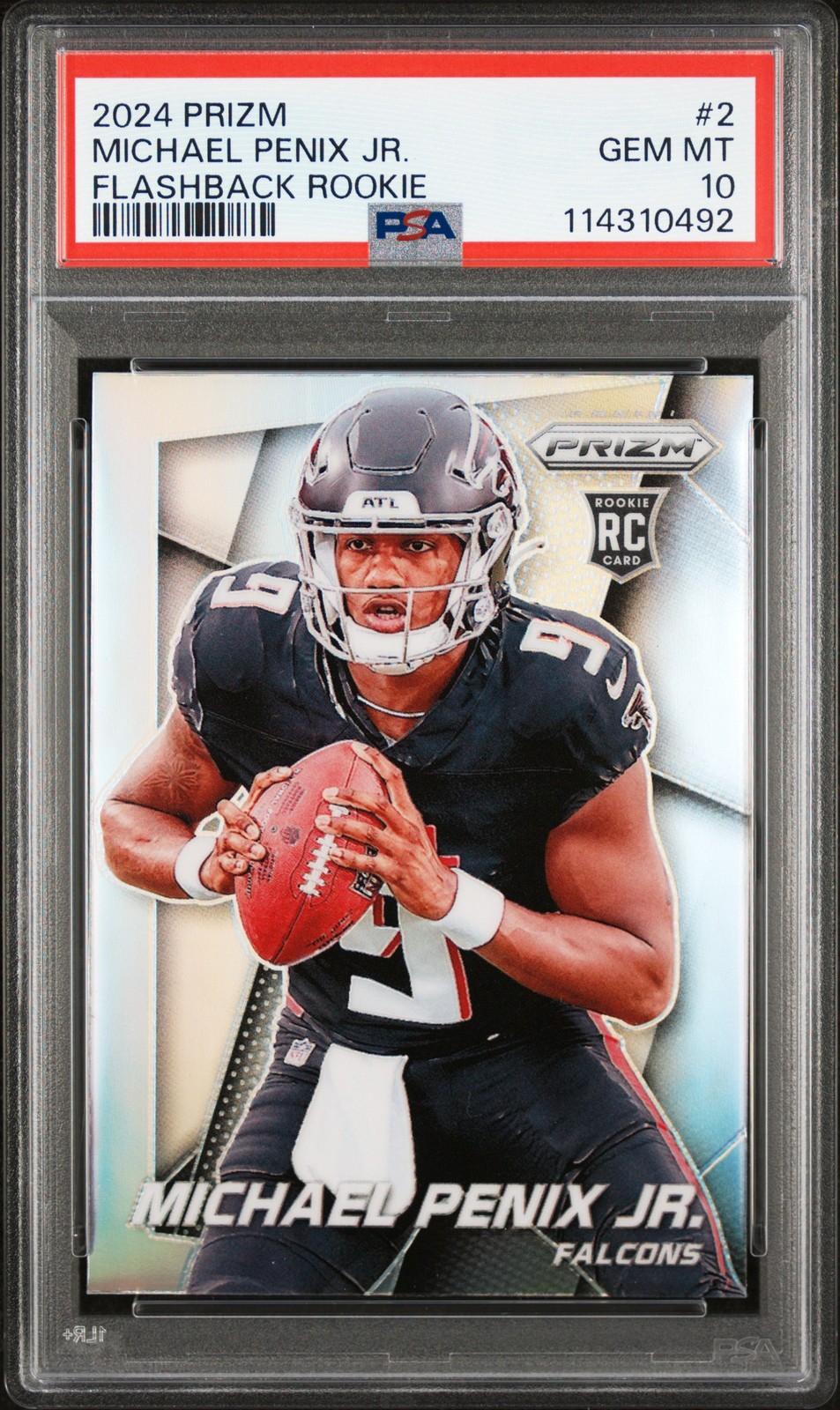 2024 Panini Prizm Prizm Flashback Rookie #2 Michael Penix Jr. PSA 10