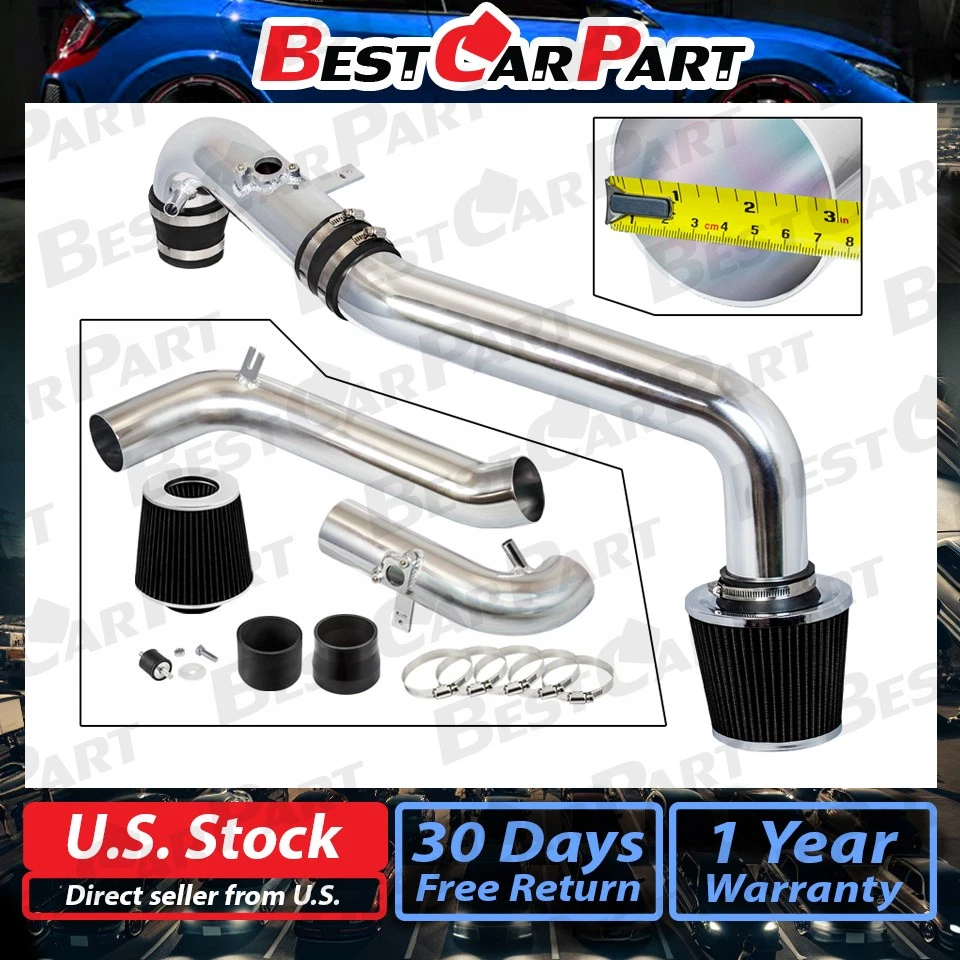 Kit de inducción de admisión de aire frío BCP BLACK 08-15 Scion xB xb 2,4 L + filtro Foto 2 de 4