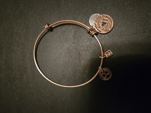 Authentic Baubelle 18K Rose Gold Plated Adjustable Charm Bracelet Inspirational