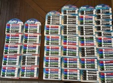 Lot 140 Markers Expo Dry Erase Markers Multi Color Chisel and Bullet Point NEW