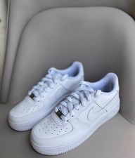 Nike Air Force 1 '07 Triple White Leather Low Top Casual Sneakers