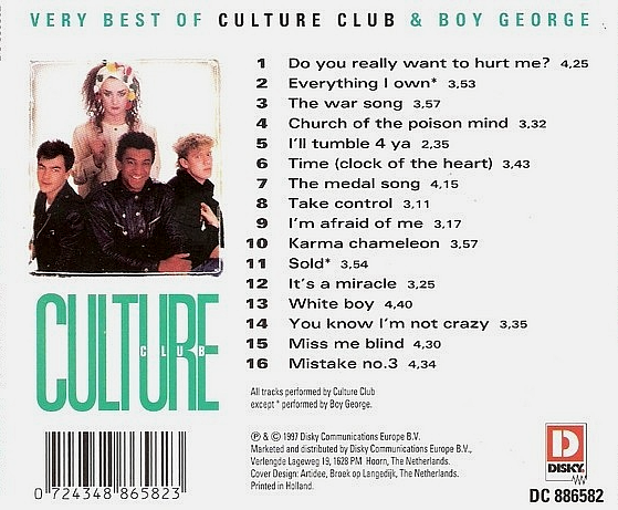 The Very Best Of Culture Club & Boy George CD NEW SEALED Import EU