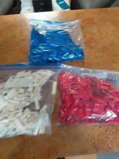 2 Pound/ 12.5Ounces LEGO Mixed White/blue/red Parts Pieces Brick Sorted Bulk lot