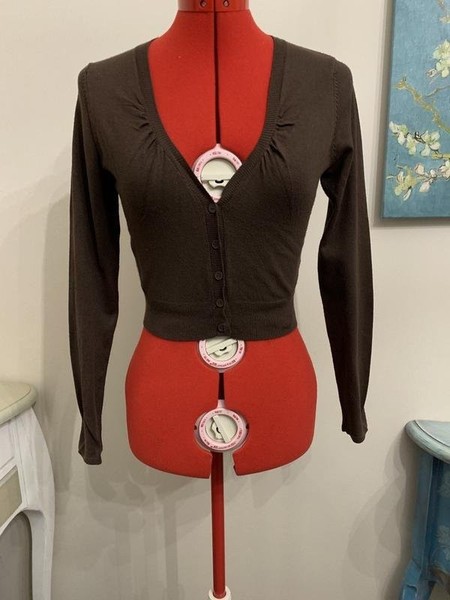 Women Hallhuber Sweater Brown Nylon 36 / S / 44