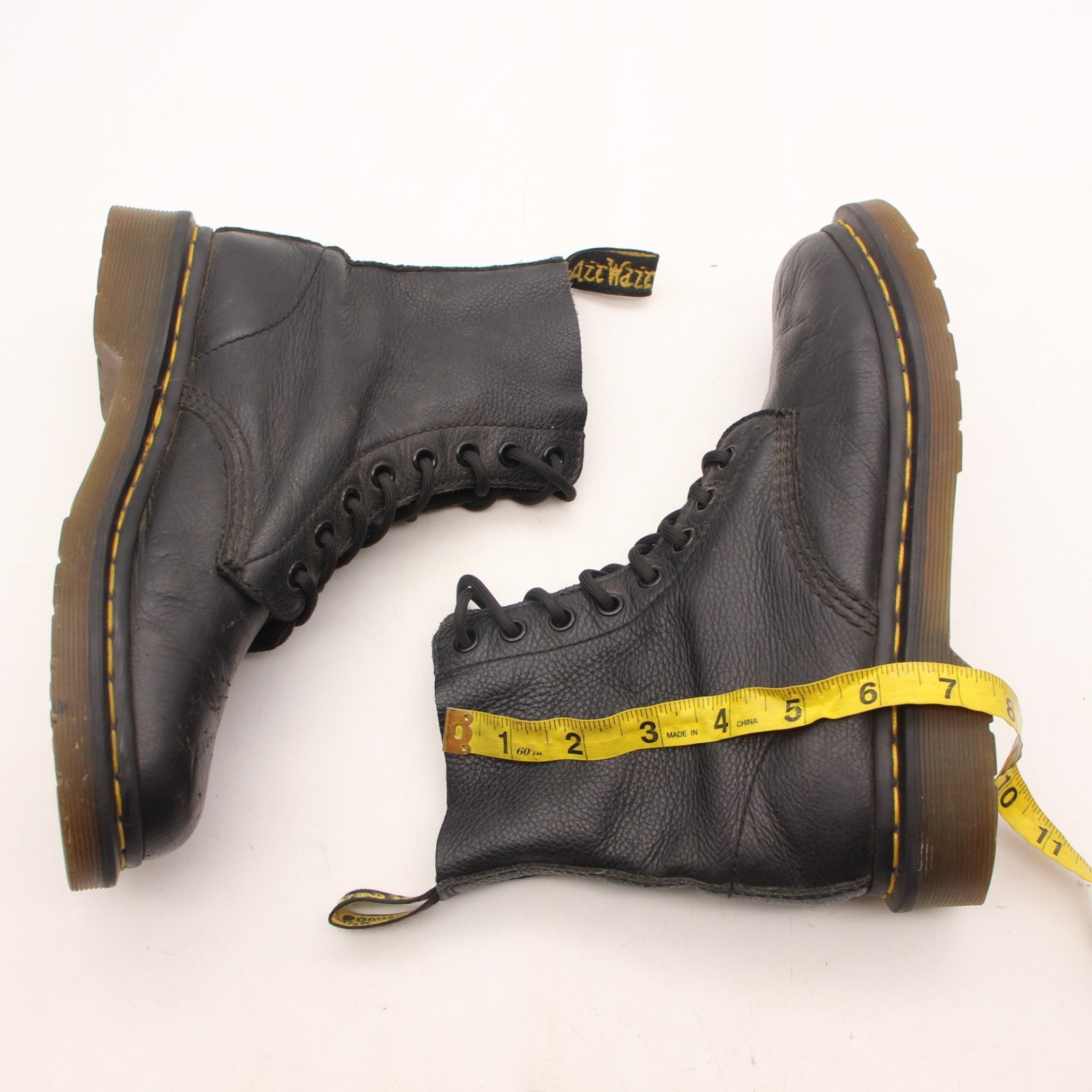 Doc Dr. Martens Pascal 8 Eye Combat Boots Women's US Size 7 Black Leather thumbnail 5