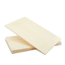 Juvale Rectangle Wood Boards for Crafts - 4-Pack, 15.5" 15.5 x 9.8 in, Brown