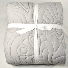Pottery Barn Teen Dorm Recycled Microfiber Autumn Floral Twin Comforter Grey