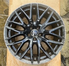 AUDI A5 B8 8T 19 INCH S LINE ALLOY WHEEL RIM 9J ET33 OEM BLACK EDITION GENUINE