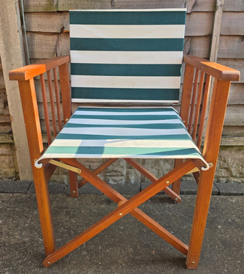 Regiestuhl klappbar Massivholz Outdoor Garten Grill grün bitte lesen