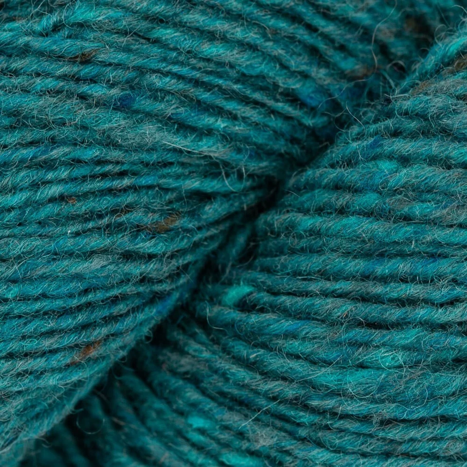 2 balls x 100g Debbie Bliss Fine Donegal Tweed in Teal -Sh 15 deep Greeny Blue - Image 2 of 4