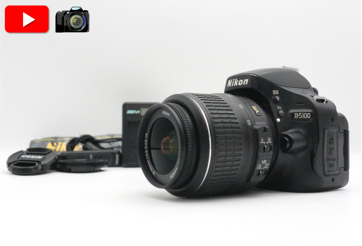 Nikon D5100 Digital SLR Camera w/ AF-S DX Nikkor 18-55mm 3.5-5.6