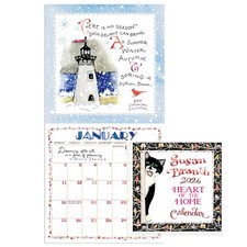 2026 Susan Branch Mini Calendar with Monthly Grids for Appointments and Sched...