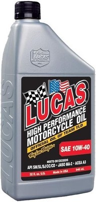 High Performance Conventional SAE 10W-40 Motorcycle Oil - 1 Quart