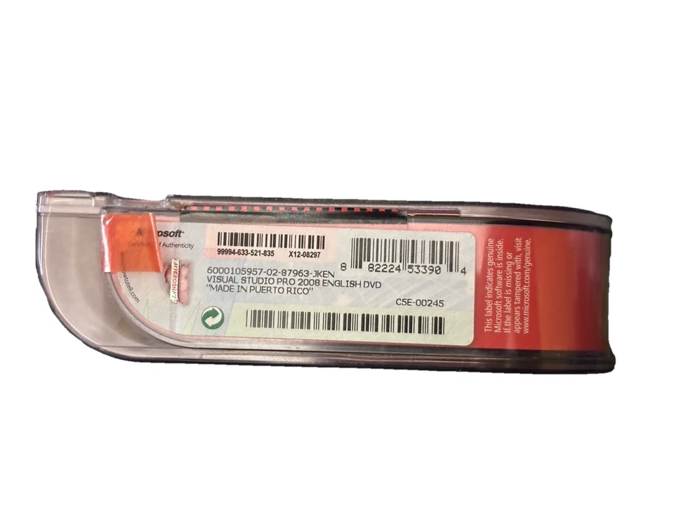 Microsoft Visual Studio Professional 2008 SQL Server Dev 2005 RETAIL Box - Image 3 of 4