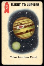 1952 Ed-U Cards Space Race Card Game 3 Flight to Jupiter