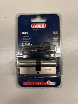 ABUS XD25 Spezialzylinder Türzylinder Türschloß 3 Schlüßel 35/35 mm Level 9 Neu