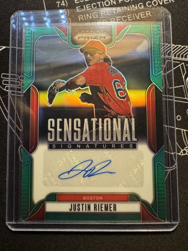 Panini 2025 Prizm Sensational Signatures Autograph Justin Riemer Boston #SS-JR