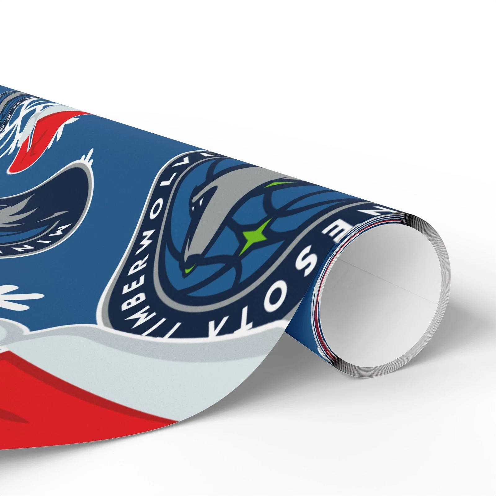 Minnesota Timberwolves Gift Wrapping Paper for Holidays, Christmas