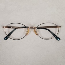 Liz Claiborne LC-81 Eyeglass Frame Women's Metal Oval Green 90s 50 20 135