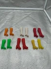 VTG PLASTIC CLONE DOLL BOOTS SHOES 60s FIT BARBIE FRANCIE MADDIE MOD LOT