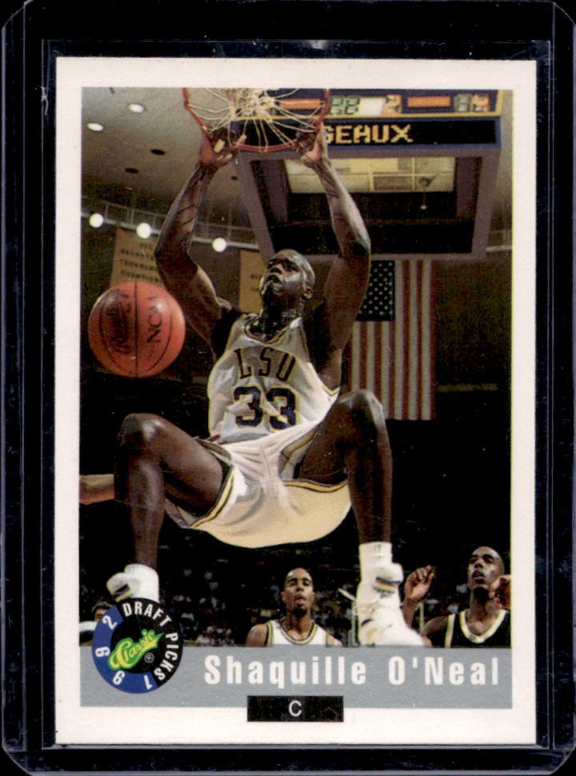 1992-93 Classic Draft Picks Shaquille O'Neal Rookie RC #1