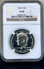 1968-S SILVER PROOF Kennedy Half Dollar NGC PF68 Cameo Details!