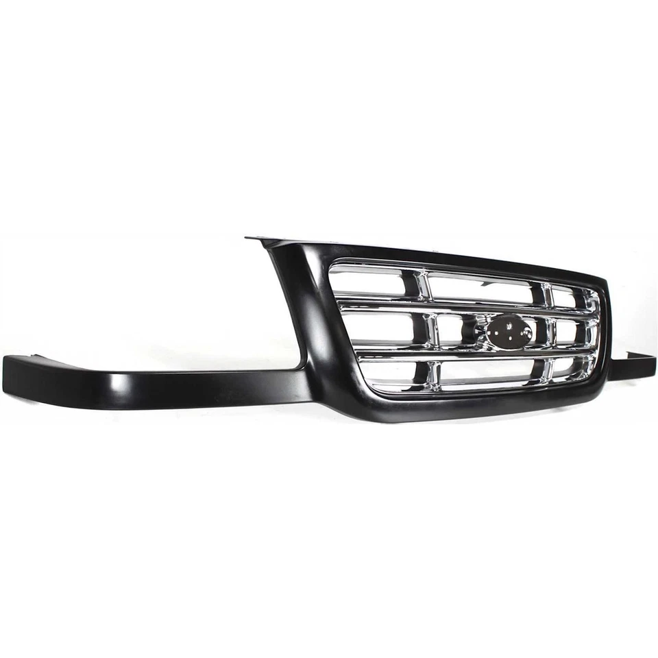 Grille For 2001-2003 Ford Ranger Black Shell w/ Chrome Insert Plastic Foto 3 de 4