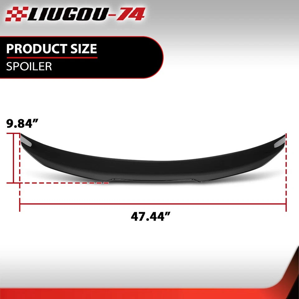 Fit For 2015-2020 BMW 4 Series 428i 430i 440i Gran Coupe Rear Trunk Spoiler Wing - Image 3 of 4