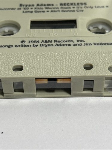 Bryan Adams - Cassette - Reckless - Summer of '69 - AM Records CRC CS 5013 - VGC - Picture 5 of 9