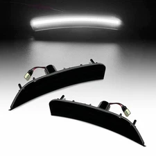 White Side Marker For Light 2015-2017 Chrysler 200 Set of 2 Front LH&RH Side
