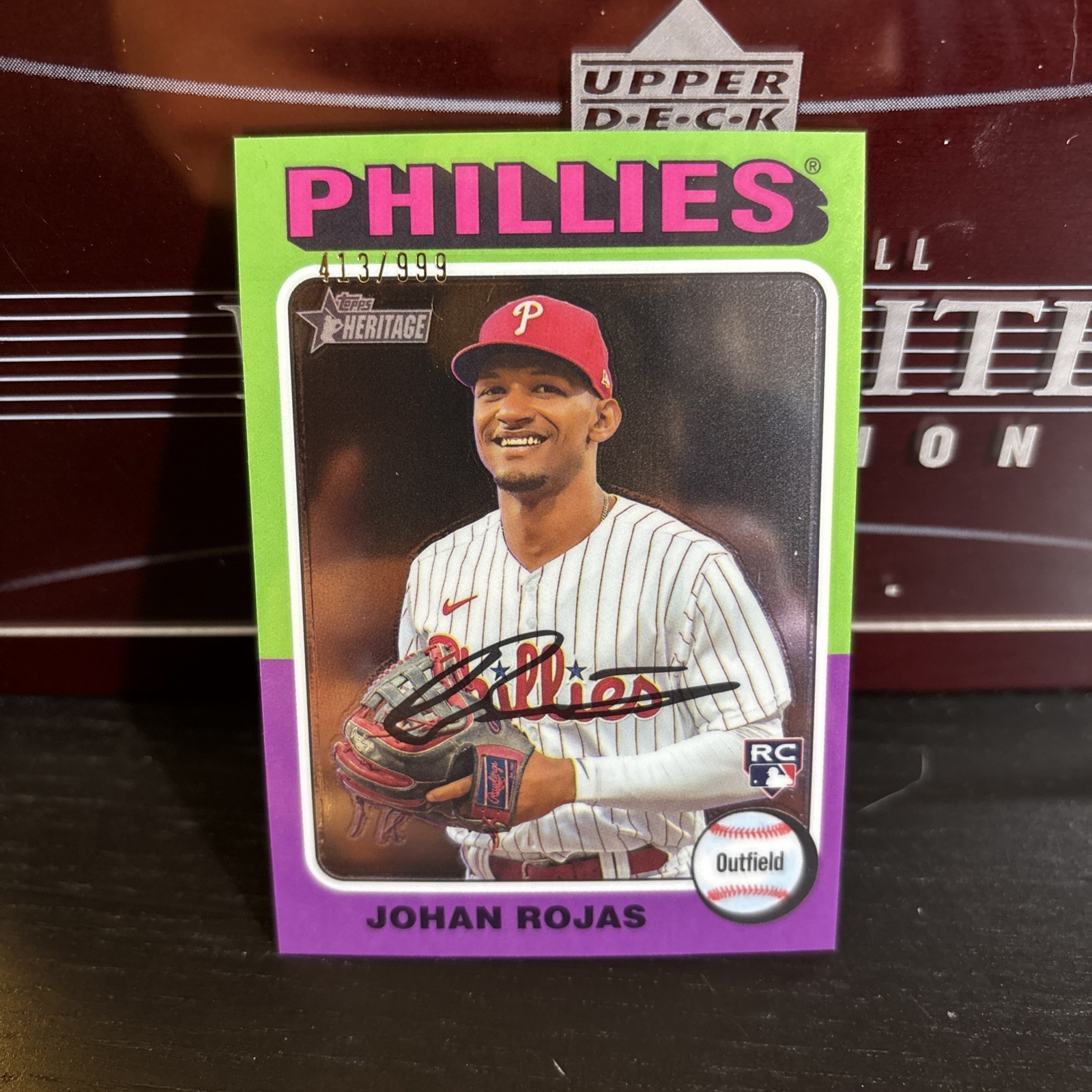2024 Topps Heritage Johan Rojas Chrome Refractor RC ROOKIE  /999