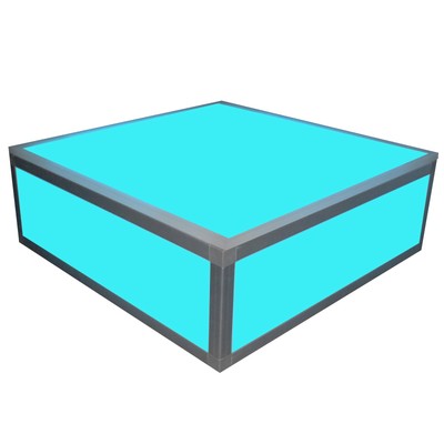 ProX Acrylic Sturdy DJ Party Platform Riser/Mini Stage 2FT x 2FT High Section