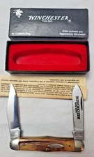 Winchester Blue Grass Cutlery Moose Stag Handle Pocket Knife W15 2880 1/2 2798TX