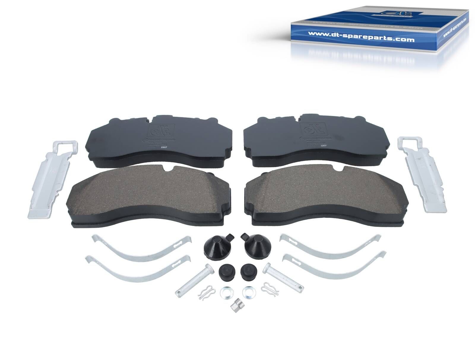 Kit garnitures de disque de frein DT Spare Parts 1.35033 de 247,5 mm pour essieu de camion