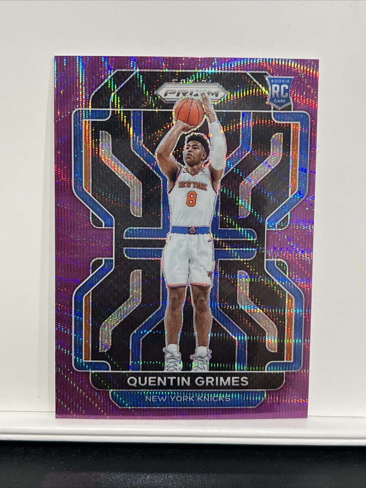 2021-22 Prizm Quentin Grimes Rc #285 Purple Wave Refractor Rookie