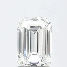 Lab Grown 0.71 Ct EMERALD Cut IGI Certified CVD Diamond D Color VVS2 Clarity