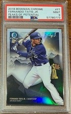 2018 Bowman Chrome Baseball #PPFT Fernando Tatis Peaks Potential Rookie PSA 9 